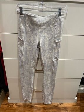 lululemon athletica Light Gray Marble Print Align Leggings